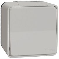 Выключатель самовозвратный накладной Schneider Electric Mureva Styl 1-кл. IP55 белый картинка
